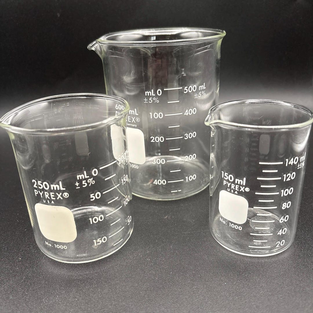 Pyrex Lab Sparge Lot of 6 Pyrex Beakers No.1000 Glass Lab Set Vintage - Etsy Canada