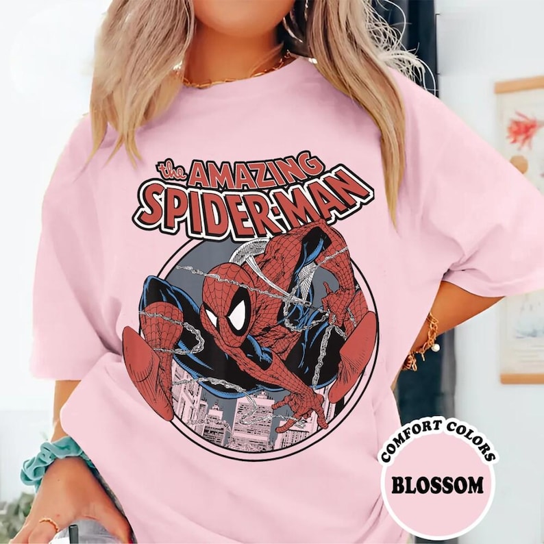 Retro Avengers The Amazing Spider-Man 1962 Shirt, Vintage Amazing Spider-Man Comics Book Cover Tee, Avengers Fans,Disneyland Family Trip Tee image 1