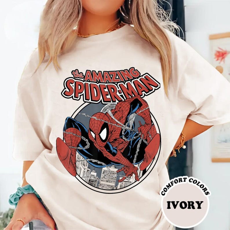 Retro Avengers The Amazing Spider-Man 1962 Shirt, Vintage Amazing Spider-Man Comics Book Cover Tee, Avengers Fans,Disneyland Family Trip Tee image 2
