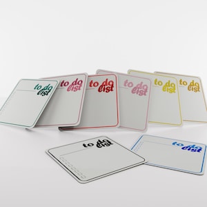 Writable Desk Coaster: "Design to Inspire" with Checklist, Includes Marker