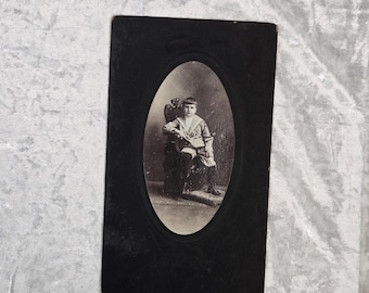 1905 Cabinet Card studio portrait young boy sailor suit Phillipsburg NJ -Inscribed photo