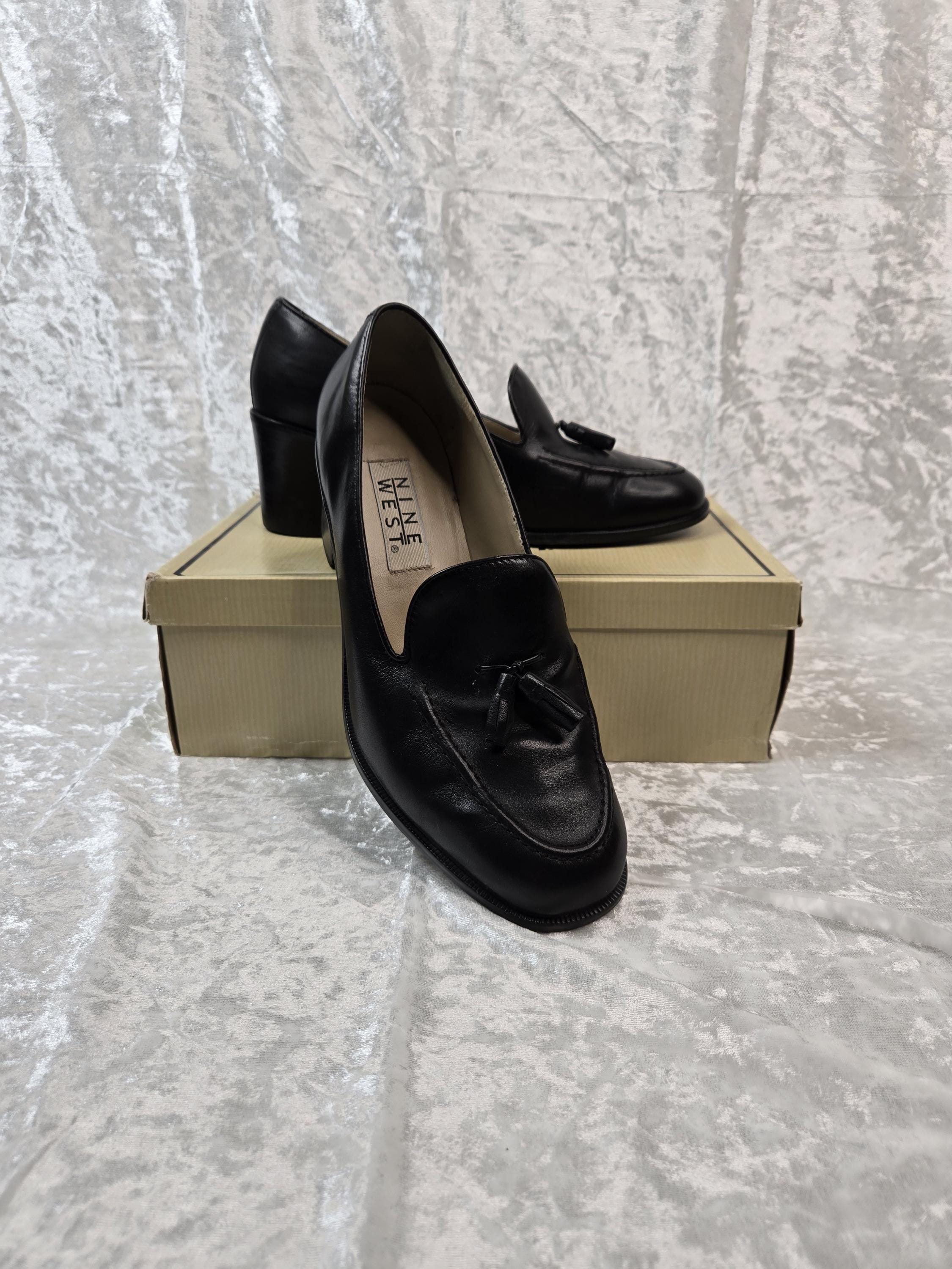 90s Heeled Loafers - Etsy
