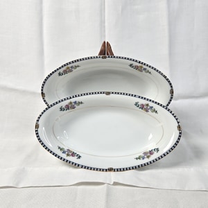 Vintage Noritake Morimura Bros Sheridan 2 oval 8" relish dishes