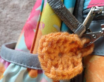 Little Granny Square Keychain