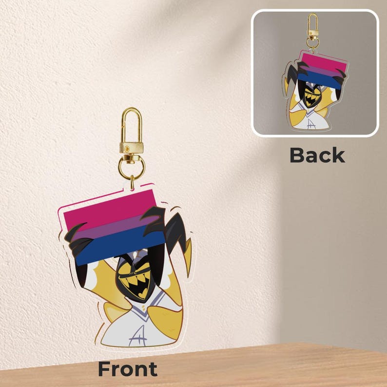 Acrylic Keychains / Stickers Adam Hazbin Hotel Pride Flag [PRE-ORDER ...