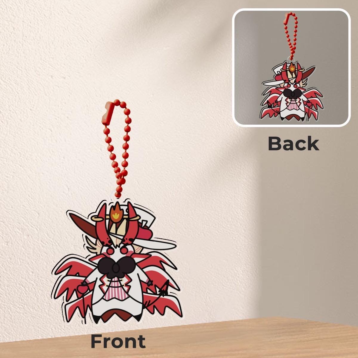 Acrylic Keychains Adam & Lucifer Hazbin Hotel [PRE-ORDER] - Etsy