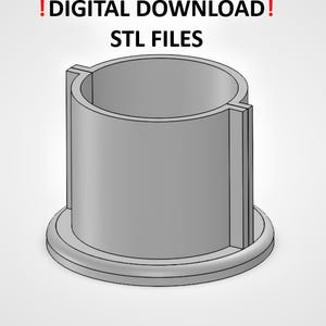 Cylinder Silicone Mold Housing STL Files (Digital Download)