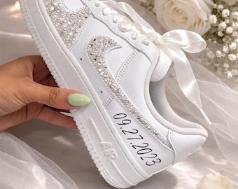 AirFroce 1 de novia personalizados