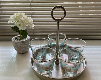 Soporte para pasteles de peltre antiguo marcado