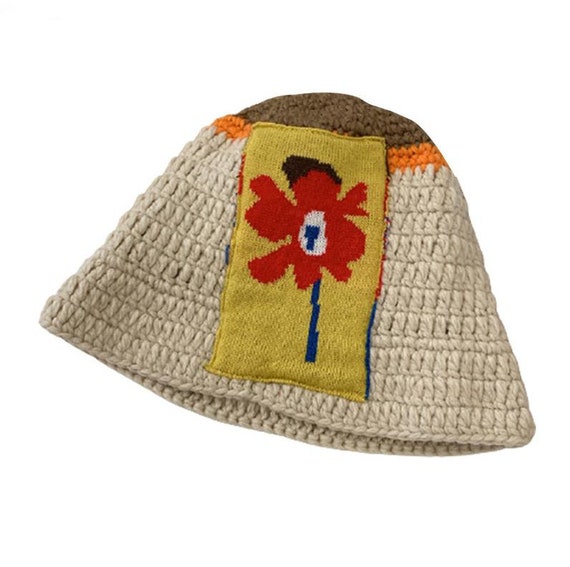 Summer Beach Hollow Crochet Flower Fisherman Hat,… - image 10