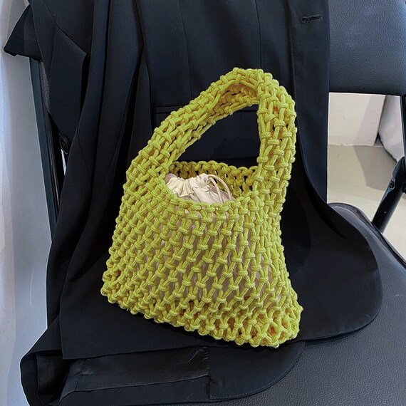 Women Crochet Shoulder Bags, Hollow-out Knitting … - image 10