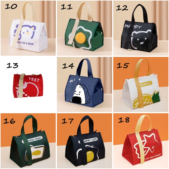 Fashion Insulated Lunch Bags For Men Women Breakf… - image 8