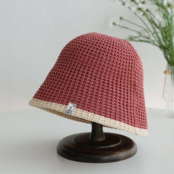 Summer Knitted Bucket Hat, Breathable Women Men F… - image 9