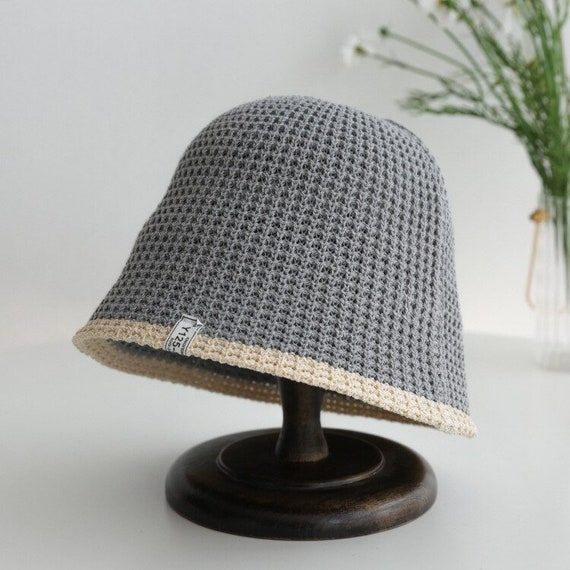 Summer Knitted Bucket Hat, Breathable Women Men F… - image 7