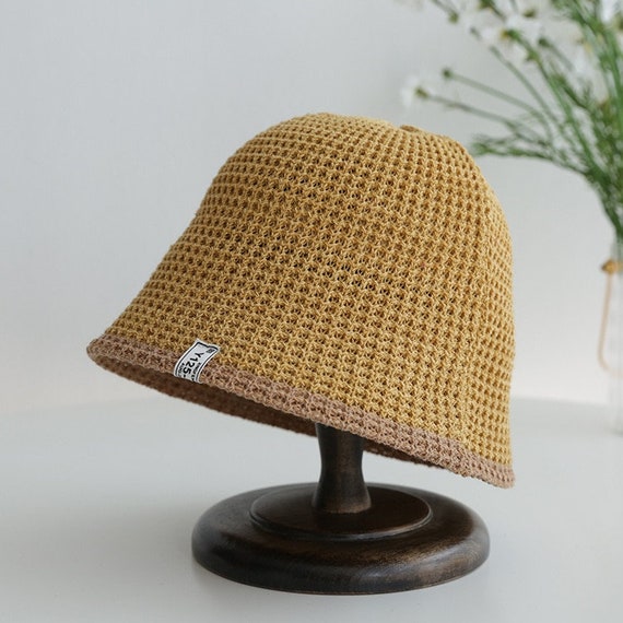 Summer Knitted Bucket Hat, Breathable Women Men F… - image 10