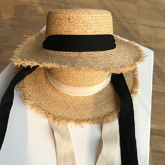 Straw Women Wide Brim Summer Protection Beach Hat… - image 1