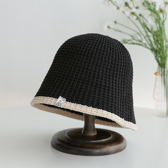 Summer Knitted Bucket Hat, Breathable Women Men F… - image 4