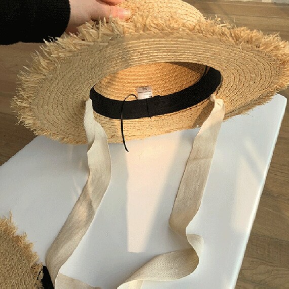 Straw Women Wide Brim Summer Protection Beach Hat… - image 4