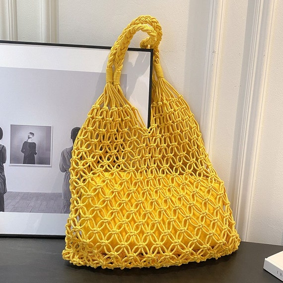 Women Crochet Shoulder Bags, Hollow-out Knitting … - image 9