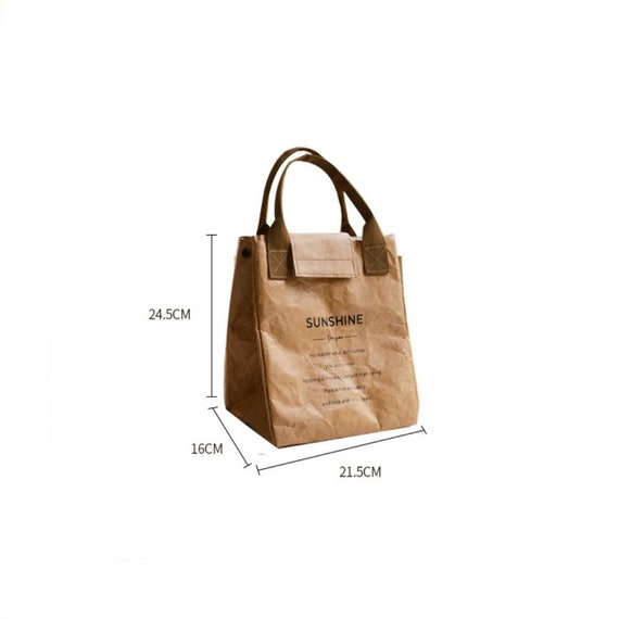 Lunch Bag Dupont Paper Lunch Box Tote Bag Insulat… - image 6