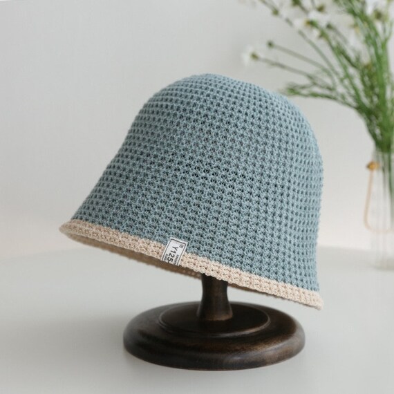 Summer Knitted Bucket Hat, Breathable Women Men F… - image 8