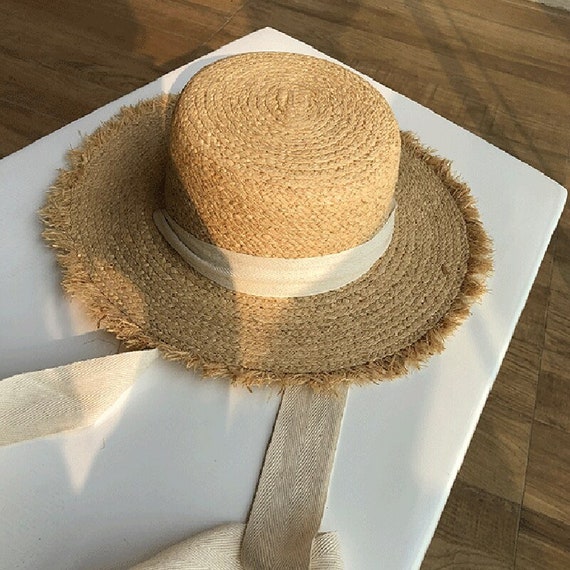 Straw Women Wide Brim Summer Protection Beach Hat… - image 3