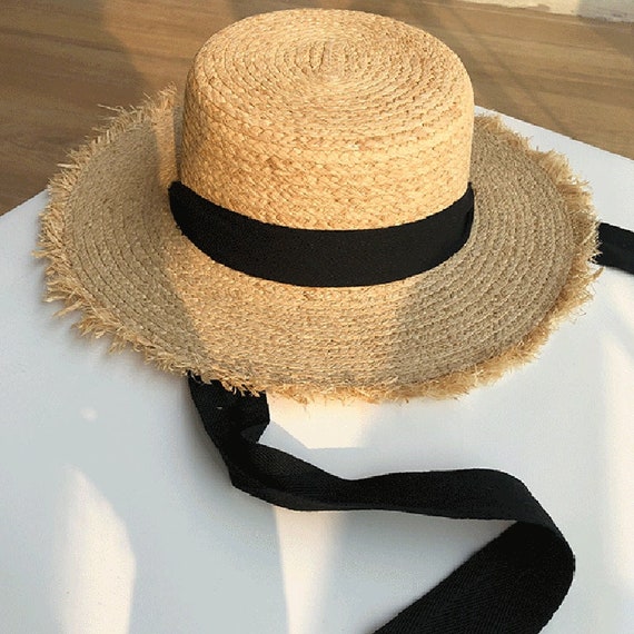 Straw Women Wide Brim Summer Protection Beach Hat… - image 2