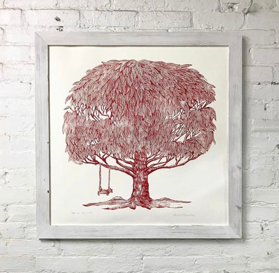 Image of Dogwood tree with swing