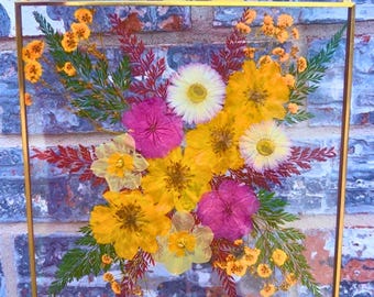 Marco de flores del mes de nacimiento, arte floral personalizado para pared, regalo de cumpleaños personalizado para mamá, recuerdo navideño, regalo de cumpleaños, regalo del Día de la Madre