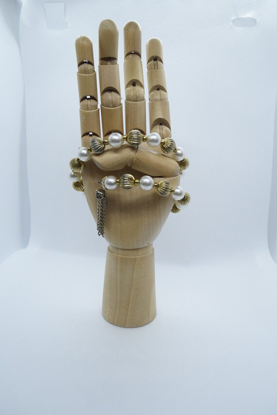 Set of three spiral beaded bracelets, beaded brac… - image 3