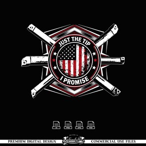 Funny Machinist CNC Design – Just The Tip I Promise Digital Download – Metalworking Humor Print