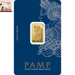 5g Lady Fortuna Gold Barren, 24K .9999 Fine PAMP Schweiz Goldbarren (Sealed Probe)