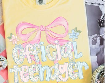 Thirteen Year Old Birthday Shirt, 13 Year Old Birthday Tee, Gift For Official Teenager, Gift For Thirteen Year Old, Birthday Party T Shirt