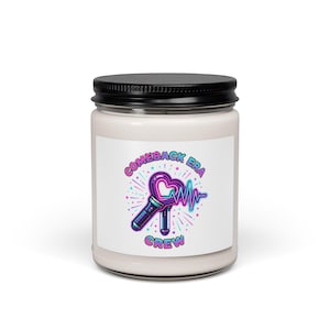 Comeback Era Crew Candle, Duftende Soja 9oz | K-Pop Comeback, Fangesang