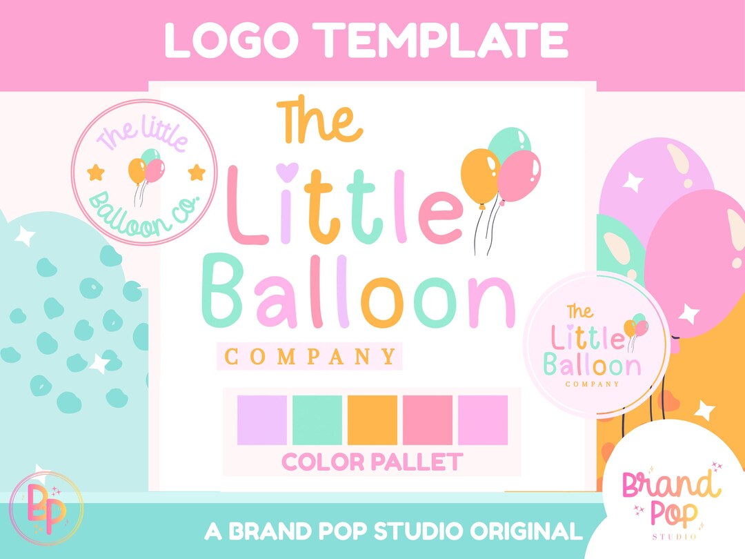 Canva Logo Kit Template | Editable Business Branding Kit | Feminine ...