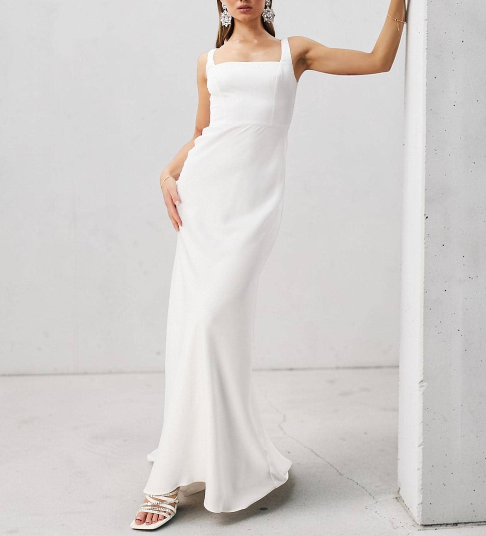 Simple Backless Maxi Cotton Dress - Etsy