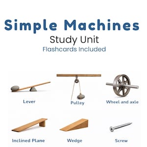 Simple Machines Unit | Science Posters Flashcards & Activities