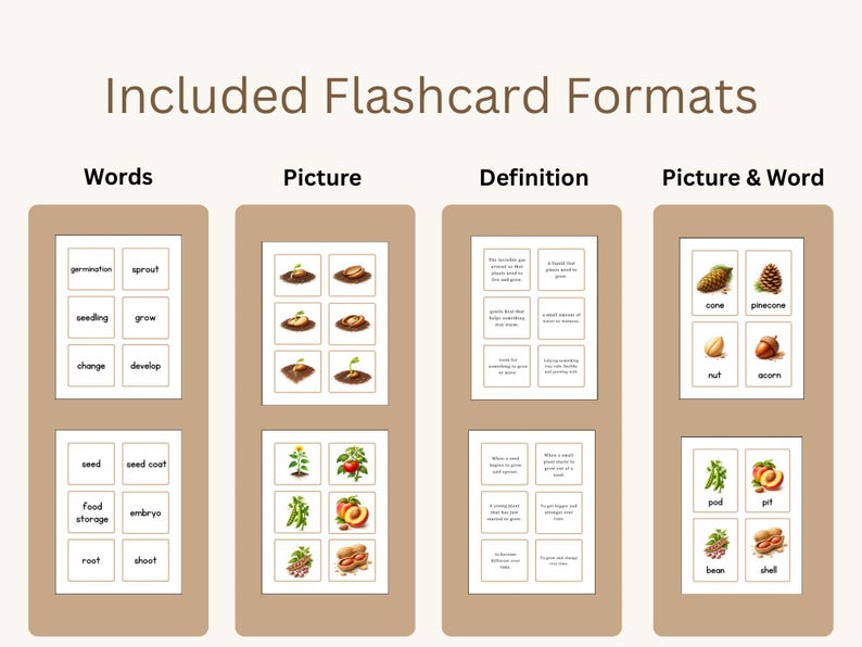 Seed Science Flashcards | Vocabulary Words, Pictures, Definitions ...