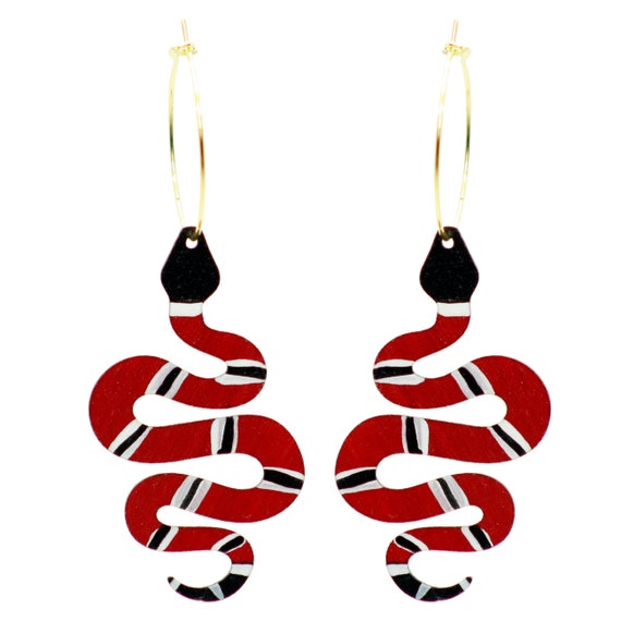 gucci snake earrings