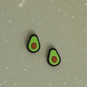 Avocado Stud Earrings, Aguacate Earrings