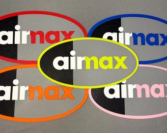 Letrero de pared 3D Air Max 95 Neon 110 para cueva de hombre - Rojo solar - Espuma rosa - Azul brillante - Mandarina.
