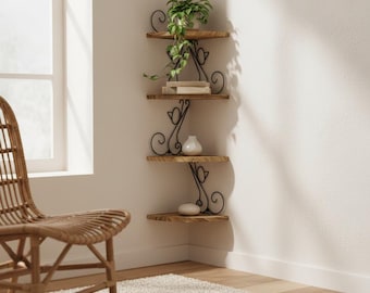 estante de esquina estante flotante estantes de pared decoración rústica estante para gatos estantes de madera almacenamiento de esquina decoración del hogar decoración de pared estante para plantas estante para libros