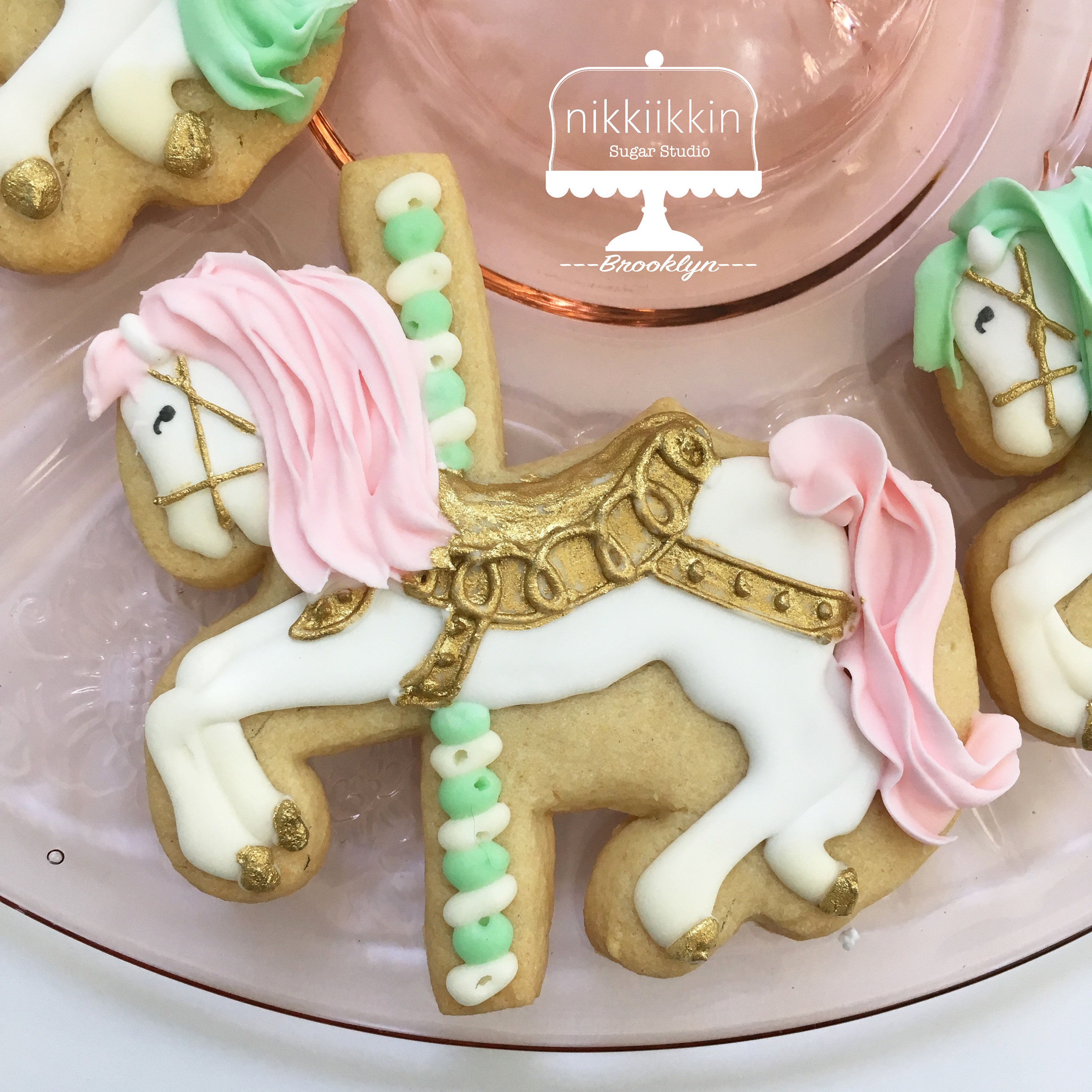 Carousel Horse Cookies Etsy
