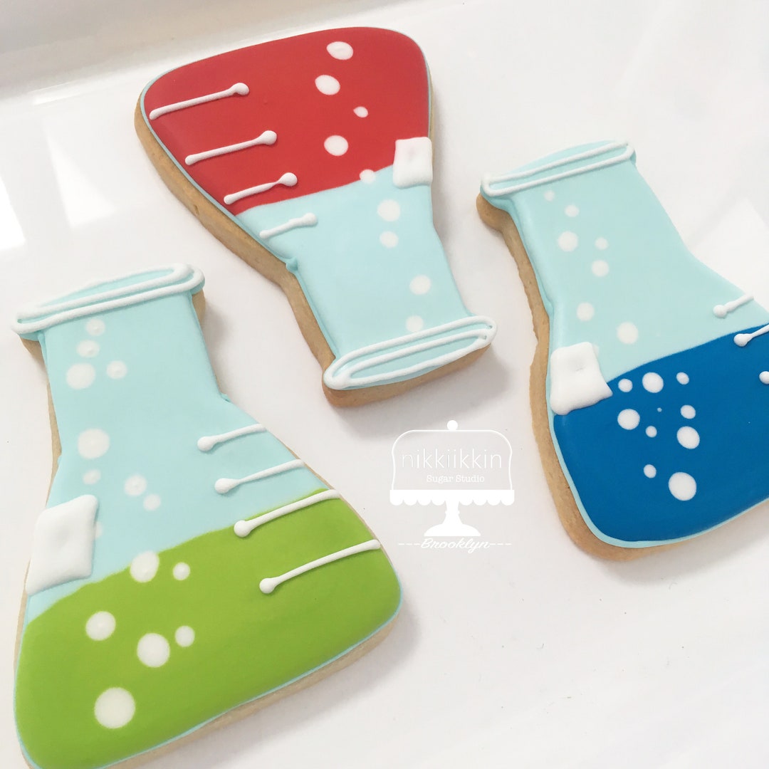 Science Beaker Cookie Etsy