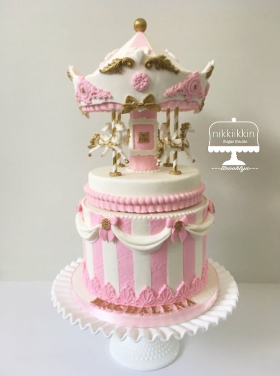 Carousel Cake Luxe With Full Carousel Does Not Ship Etsy Carousel Cake Luxe With Full Carousel Does Not Ship Etsy