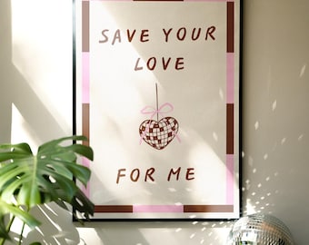 Dom Dolla Save Your Love For Me Digitaldruck