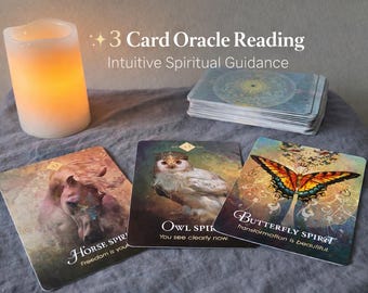 3 Card Oracle Reading | Spirit Animal Deck | Spiritual Insight | Personalized Oracle Message