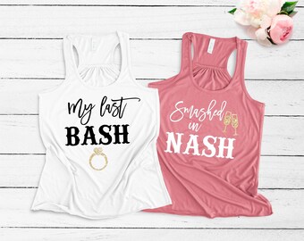 Smashed In Nash - Camisetas para despedida de soltera en Nashville - Camisetas para despedida de soltera - Mi última fiesta en Nash - Camisetas para fiestas en Nash - Camisetas de Nashville
