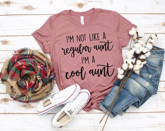 No soy una tía cualquiera, soy una tía genial (camiseta) - Tía como una mamá, ¡pero más guay! - Camiseta de tía - La mejor tía del mundo (camiseta) - Regalo para tía