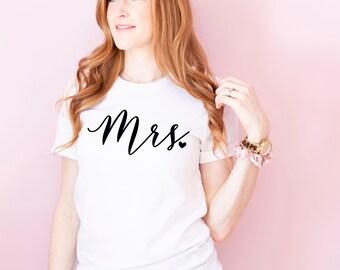 Camiseta de la Sra. - Camiseta de la Novia - Camiseta de Novia - Camiseta de Novia - Futura Novia - Camiseta de Recién Casados - Camiseta de Luna de Miel - Camiseta de la Sra. - Camiseta de la Novia - Camiseta de Esposa